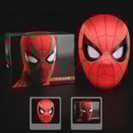 Spiderman Mask med Ringfjärrkontroll för Ögonblinkning, Blinkande Ögon, Hjälm, Cosplayfest, Halloween Maskrekvisita Red Spider Man Headset/Blinkable