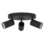 EGLO - Telimbela-Z Smart Spot Roundel - Black - RGB + Tunable White - Zigbee & Bluetooth