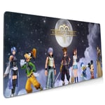 Kingdom Hearts Large Gaming Mouse Pad (35.43 X 15.75X 0.12inch) Extended Ergonomic for Computers Thick Keyboard Mouse Mat Non-Slip Rubber Base Mousepad