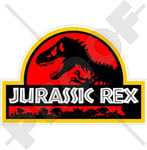 Autocollant voiture Jurassic Rex Dinosaure Tyrannosaur (140 mm), en vinyle