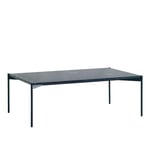 Adea - Plateau Table 100x60, Black Marquina Marble Top Black Standard Legs - Svart - Svart - Soffbord - Metall/Sten