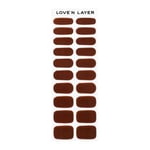 Love'n Layer Solid Chocolate Brown Självhäftande nagellack