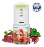 Mini Food Chopper Processor Meat Vegetable Multi Mixer 0.5L Jar Geepas