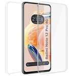 Tumundosmartphone Double Transparent PC + TPU Full Body 360 Case for Xiaomi Redmi Note 12 Pro 4G