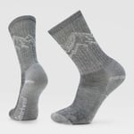 The North Face Hike Classic Edition Light Cushion Mountain Pattern Crew Socks Black (1644 001)