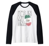 It's in My DNA Mexico Flag Raglan Baseball Tee