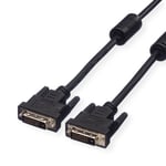 VALUE cable DVI cable pour écran DVI M - M cable de raccordement Dual Link noir 2 m