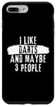 Coque pour iPhone 7 Plus/8 Plus I Like Darts And Maybe 3 People – Inscription introvertie amusante