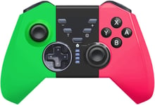Manette Switch,Manette Switch Sans Fil Pour Switch/Switch Lite/Switch Oled,Manette Switch Pro Avec One Key Wake Up/Turbo Function/6 Axis Gyro Sensor/Dual Vibration,Manette Pour Pc Game Vert&rose
