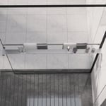Duschhylla för duschvägg krom 115 cm aluminium