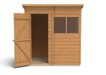 4Life Forest Garden Overlap Dip Treated Pent Shed - 6 x 4ft