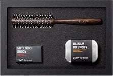 Zew For Men_Set Beard On Stubble 85Ml Beard Soap + Beard Balm 80Ml + Hair And Beard Roller