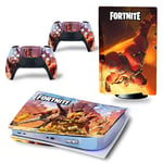 Autocollant Stickers de Protection pour Console Sony PS5 Edition Standard - - Fortnite (TN-PS5Disk-4298)