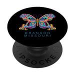 Branson Missouri Souvenir de vacances Motif papillon PopSockets PopGrip Interchangeable