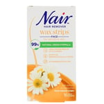 Nair Chamomile Facial Wax Strips for Sensitive Skin, 16 Pack