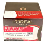 Loreal Revitalift Laser Renew Anti-Ageing 9.6 % Glycolic Peel 30 pre soaked pads