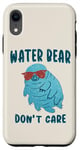 Coque pour iPhone XR Water Bear Don't Care Tardigrade Funny Microbiology