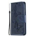 The Grafu Case for Galaxy A20 / Galaxy A30, Durable Leather and Shockproof TPU Protective Cover with Credit Card Slot and Kickstand for Samsung Galaxy A20 / Galaxy A30, Blue