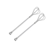 Kosma Set of 2 Stainless Steel Cocktail Mixing Whisk - Size: 11 Inches | Cocktail Mixer| Long Handle Bar Cocktail Shaker Whisk | Professional Cocktail Bar Tool | Stirring Whisk | Bar Accessory
