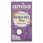 Amisa Organic Gluten Free Brown Rice Flour 500g (Pack of 6)