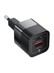Power Charger USB-A to USB-C 33W (Black)