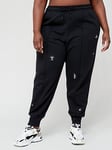 adidas Sportswear Brand Love Jogger - Plus Size - Black/White, Black/White, Size 2X, Women