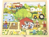 Viga Viga 44588 Puzzle on a mat 48 elements - we get to know the farm