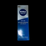 New Nivea Men Anti-Age Hyaluron Eye Cream 15ml Tube 24H Moisture Discountinued