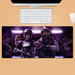 Gaming Mouse Pad, Anime Mouse Pad, Rainbow Six Rainbow Six Siege Mouse Pad Custom Large 800 * 300 * 3mm Notebook Pad Lock Home Keyboard Pad-pc-A_900*400 * 3mm