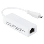 Nätverkskort Adapter Micro USB till RJ45 Ethernet Port för Raspberry Pi Zero 1.3/W Moderkort