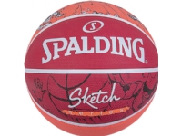Spalding Street Sketch Dribble basketboll röd r. 7