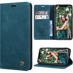 【SmartLegend】Coque Bumper iPhone 11 Housse Cuir Premium Flip Case Portefeuille Etui Bleu