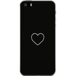 Apple iPhone SE (2016) Gennemsigtigt Telefoncover Hjärta