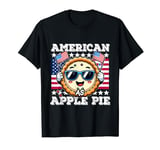 American As Apple Pie USA Flag funny Cartoon pie 4th of July T-Shirt