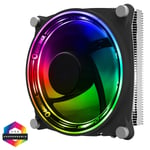 GameMax Gamma 300 Rainbow ARGB Intel AMD CPU Cooler Low Profile Aura Sync 3-Pin