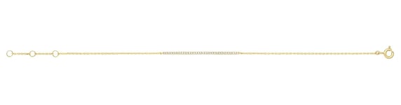 James Moore TH BR653 Ladies 9ct Yellow Gold Cubic Zirconia Jewellery