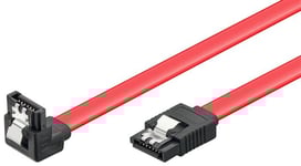 Vinklad Sata 6 Gb/s-kabel med lås 0,3 m