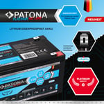 Patona Platinum LiFePO4 Batteri 12V 12Ah 144Wh 12.000mAh 700106413