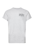 Classic Vl Heritage Chest Tee Tops T-shirts Short-sleeved Grey Superdry