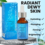 DERMAWORKS Hydrating Hyaluronic Acid Face Serum + Vitamin C & E Skincare Women