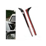 2x Fönster spoiler sidokant vinge för Vw Golf 7 7.5 Mk7 Mk7.5 2014-2018