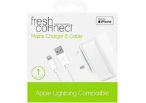 Fresh Connect Apple Charger, MFI certified, Cable & Plug, for Apple iP