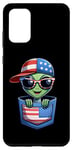 Galaxy S20+ Alien 4th July USA Flag In Pocket America Mom Dad Case