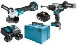 Makita DLX2431TJ DGA513 + DDF486 3x5,0Ah Combo Kit