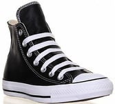 Converse 132170 Ct As Hi Unisex Leather Trainers In Black Size Uk 3 - 12