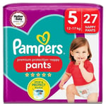 Pampers Premium Protection Nappy Pants, Size 5 Essential Pack 27 per pack