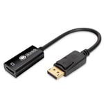 Skintek SK-04-DPH Adaptateur Display Port (DP) vers HDMI, 4K 1080p 60 Hz, mâle-Femelle pour connecter Un PC/Notebook/Mac avec Sortie Display Port à Un Moniteur avec entrée HDMI. Câble de 18 cm.