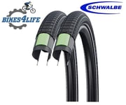 2 Schwalbe Big Ben "PLUS" 26 x 2.15 Cycle Tyres & Presta Tubes