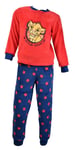 Pyjama Garçon Licence : Mickey, Looney Tunes, Age De Glace, Minions, Peppa Pig En Coton Ultra Confort Le Roi Lion Hs7441 Rouge