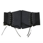 Korsett Body för kvinnor Läder Spetsbälte Korsett Stickad Crop Top Kvinnor Boho Bustier Sexig Rave Outfit Damkläder